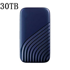 고속 휴대용 SSD 64TB 8TB 2TB 외장 하드 드라이브 대용량 저장 USB 3.0 인터페이스 노트북 컴퓨터, 25 30TB Blue