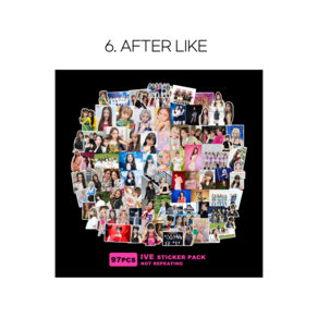 [슈어마켓] 아이브(IVE) 도무송 스티커_비공굿 굿즈, 06. AFTER LIKE