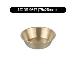 업소용 가정용 캠핑용 304 티타늄 찬기 미니 종지 소스볼 막걸리잔 4size, 1호 DS-9647 (75x26mm), 1개