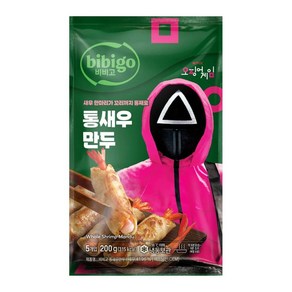 CJ [비비고X오징어 게임]비비고 통새우만두 200g, 1세트