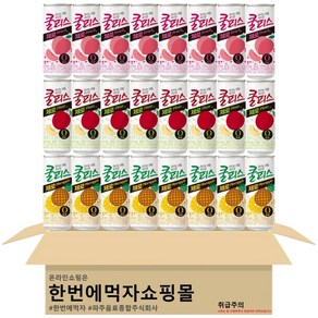 [한번에먹자쇼핑몰] 동원 쿨피스 제로 3종 혼합세트 / 복숭아 + 자두 + 파인애플, 24개, 230ml
