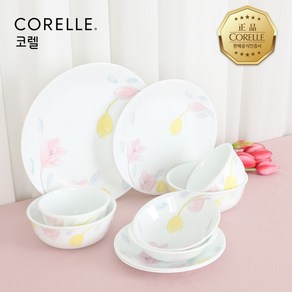 코렐 목련 2인 홈세트 10P 원형, 없음