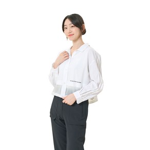 [샤트렌] 여름 캐주얼 크롭 셔츠 블라우스