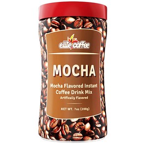 7 Ounce (Pack of 1) Mocha Elite Instant Coffee (Mocha) 7온스(1팩) 모카 엘리트 인스턴트 커피(모카), 1개, 198g