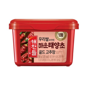 CJ 해찬들 우리쌀로 만든 매운 태양초골드 고추장 500g, 1개