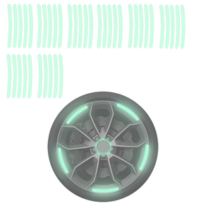 네온네스트 빛반사 야광 야간 휠스티커, 1개