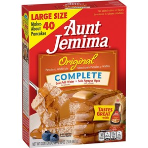 Aunt Jemima Oiginal Pancake & Waffle Mix 2lbs. - 2 boxes 제미마 이모 오리지널 팬케이크 & 와플 믹스 2lbs. - 상자 2개, 907.18g