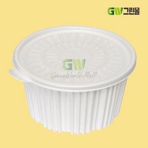 [그린몰]탕용기 대 220파이 2800ml 백색 50세트 FP, 50개, 1세트