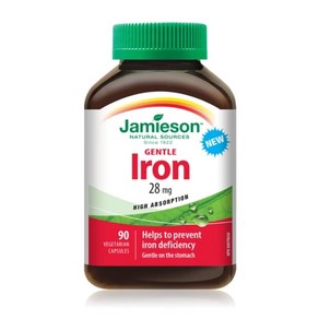 자미에슨 철분제 Jamieson GENTLE IRON 28mg 90caps