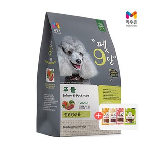 목우촌 애견을 사랑한 건강한 강아지사료 푸들 1.8kg+져키 간식 1개 랜덤증정, 1.8kg