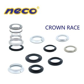 Neco 베어링 헤드셋 크라운 레이스 로어 스페이서 로드 바이크 MTB 베어링 베이스 27 30 33 39.8mm 1 1/8 1/4 1/2 헤드셋 수리 부품, 1개