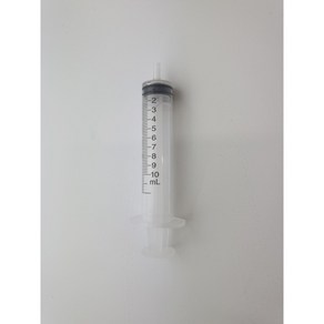 주사기 10ml 실험용 일회용 주사기 (무침), 1개