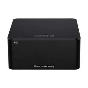 [1년AS] 토핑 TOPPING P50 저소음 선형 전원 공급 장치 DX3PRO/E30II/E50/D10S 등 지원, 2) Black