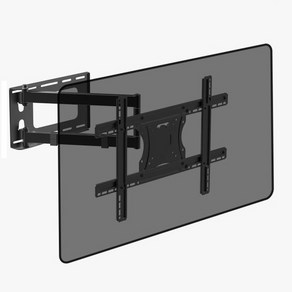 엘디엘마운트 APL-64TVSL 상하좌우 각도조절 벽걸이 TV모니터 싱글 긴관절암 브라켓 32~70인치거치, 1개