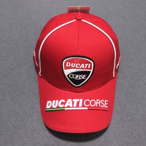 DUCATI Ducati F1 레이싱 모자 야구 모자 오토바이 남성과 여성 태양 모자 태양 모자 자전거 모자, 조절할 수 있는_빨간색, 1개