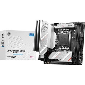 MSI MPG B560I 게이밍 엣지 WiFi 마더보드m-ITX 11/10세대 인텔 코어 LGA 1200 소켓 DDR4 CFX M.2 슬롯 USB 3.2 Gen 2 2.5G LAN, MPG B760I EDGE WIFI