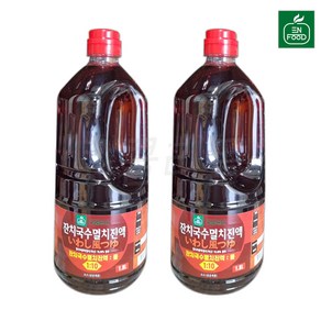 [퀴클리몰] 이엔푸드 잔치국수 멸치진액, 1.8L, 2개