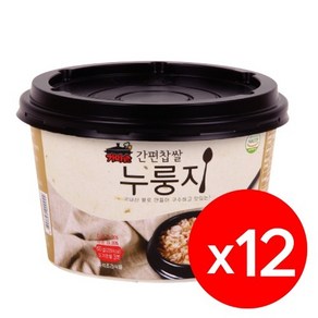 JD-구수하고 맛있는 가마솥 간편 컵 찹쌀 누룽지 60g 12개