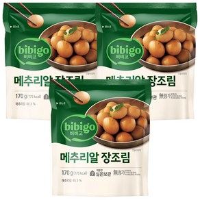 비비고 메추리알장조림 170g, 3개