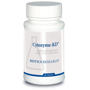 Biotics Reseach Cytozyme KD Neonatal Kidney Suppots Renal Health Heat Health SOD Catalase P, 무맛, 60개(1팩), 1개