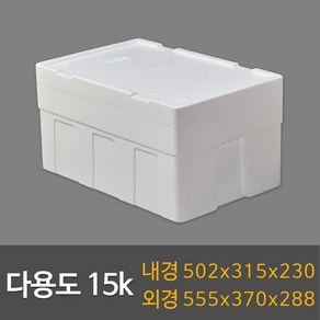 택배용 식품용 스티로폼박스 묶음판매, 1개, 다용도15k(8ea)