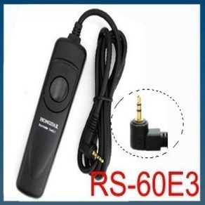 RS-60E3 원격 스위치 셔터 릴리스 코드 Canon EOS 60D 디지털 SLR 카메라, 1개