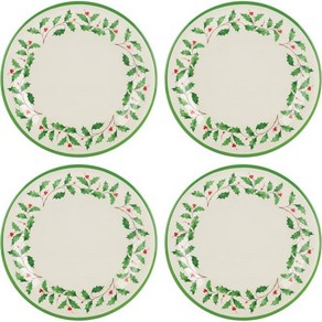 레녹스 863669 홀리데이 4피스 멜라민 디너 접시 세트, Dinne Plates/ Set of 4, 1개