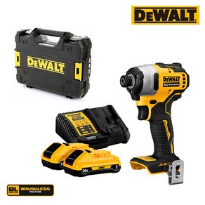 디월트 18V 20V 5.0Ah BL 컴팩트 임팩 드라이버 DCF809N DCF809P2, 04.DCF809L2 3Ah배터리2+충전기세트, 1개