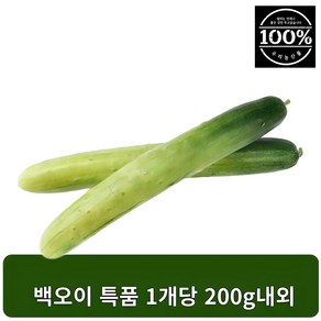 백오이 백다다기 오이 오이지오이 오이소박이 특품 개당 200g 내외