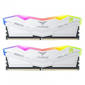 TeamGoup T-Foce DDR5-7200 CL34 Delta RGB 화이트 패키지 (32GB(16Gx2)), 2개