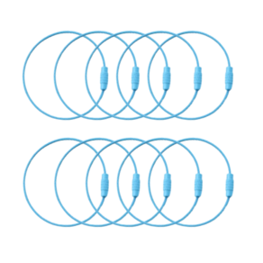 리너지 열쇠고리 키링 부자재 컬러 와이어링 세트, 10개, 블루