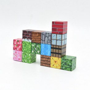 자석블럭 마그네틱 큐브 블럭 마인크래프트 블럭 15pcs, 1개