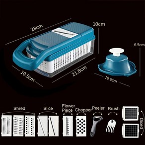 다기능 주방 슬라이스 강판 만돌린 슬라이서 조절 가능한 두께 안전 식품 슬라이서 과일 다이서 야채 초퍼 커터