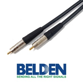 벨덴 1694A HD-SDI 75옴 RCA 컴퍼지트 케이블 1M [카나레커넥터], 1개