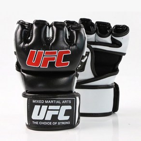 UFC MMA글러브 종합격투기 이종격투기 입문용 오픈핑거 글러브 권투 킥복싱 장갑, 블랙화이트, 1개