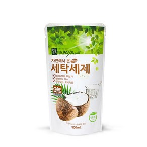 파파야플러스 친환경 액상세탁세제 300ml 미세먼지제거, 3팩