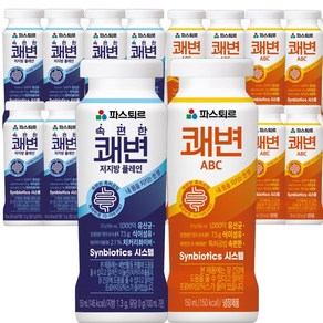 파스퇴르 쾌변 요구르트 150ml 혼합16입(저지방플레인 8입+ABC 8입), 단품없음, 16개