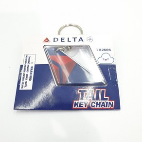 다론 항공사 로고 테일 키체인 키링 Tail Key Chain 열쇠고리 델타 항공 Delta TK2606 스카이월드