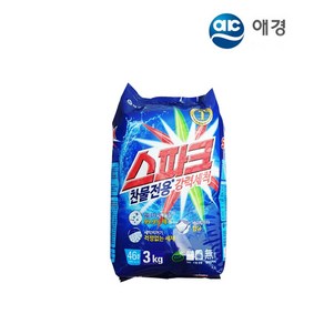 애경산업 스파크 리필 찬물에 잘녹는 가루세제 세탁세제 3kg