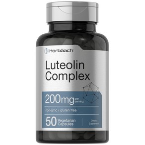 Luteolin Complex with Rutin  50 Capsules  Vegeta 루틴과 루테올린 복합체  50 캡슐  채식 비 GMO 및 글루텐 프리 플라보노이드, 50정, 1개