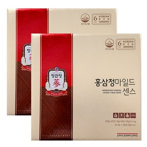 정관장 홍삼정 마일드센스 홍삼스틱 + 정관장 정품 쇼핑백 + 사은품 천연비누, 2박스, 300ml, 2박스