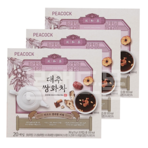 피코크 대추 쌍화차, 260g, 3개, 20개입