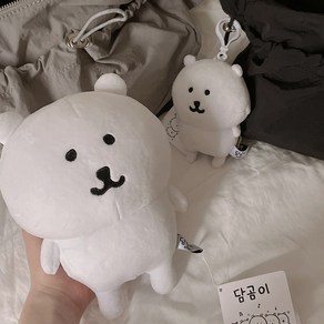 귀여운 캐리터 농담곰 담곰이 키링 치아카와 굿즈 인형 가방고리 키링 학생 가방 친구 선물, S