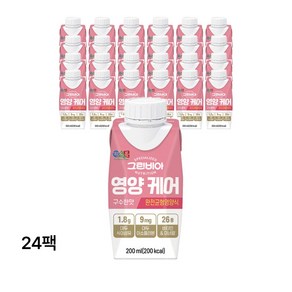 그린비아 영양 케어 구수한맛 완전균형영양식 200ml, 24개