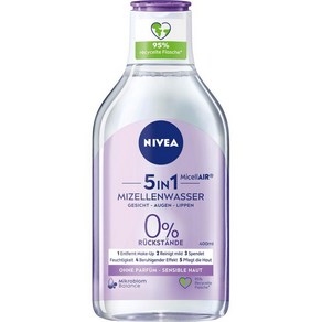 독일 니베아 NIVEA micella cleansing wate 5in1 센시티브 스킨 미셀라 클렌징 워터, 1개, 400ml