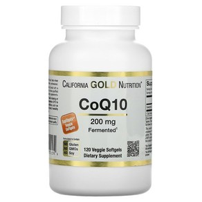 Califonia Gold Nutition CoQ10 200mg 식물성 소프트젤 120정, 1개