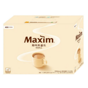 맥심 화이트골드 커피믹스 400T, 11.7g, 1개입, 400개