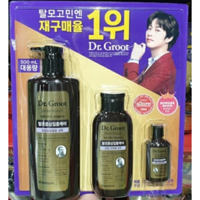 닥터그루트 탈모완화 샴푸세트(500ml+200ml+50ml) 탈모샴푸, 1세트