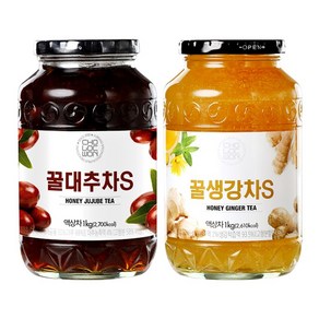 초록원 꿀대추차S +꿀생강차S (2kg), 1개