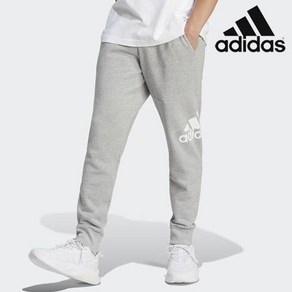 아디다스 ADIDAS 에센셜 프렌치 테리 테이퍼드 커프 로고 팬츠 HA4345